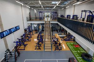 Gym on two levels
