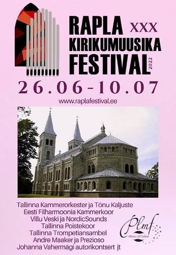 Rapla Kirikumuusika Festivali plakat