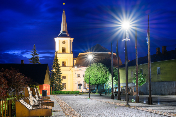 Zentraler Platz in Valga