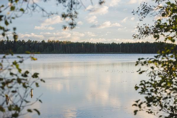 Vandringsleden vid sjön Endla