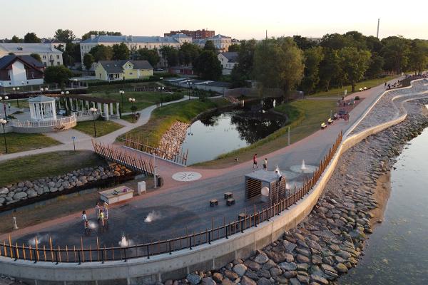 Die Strandpromenade von Sillamäe