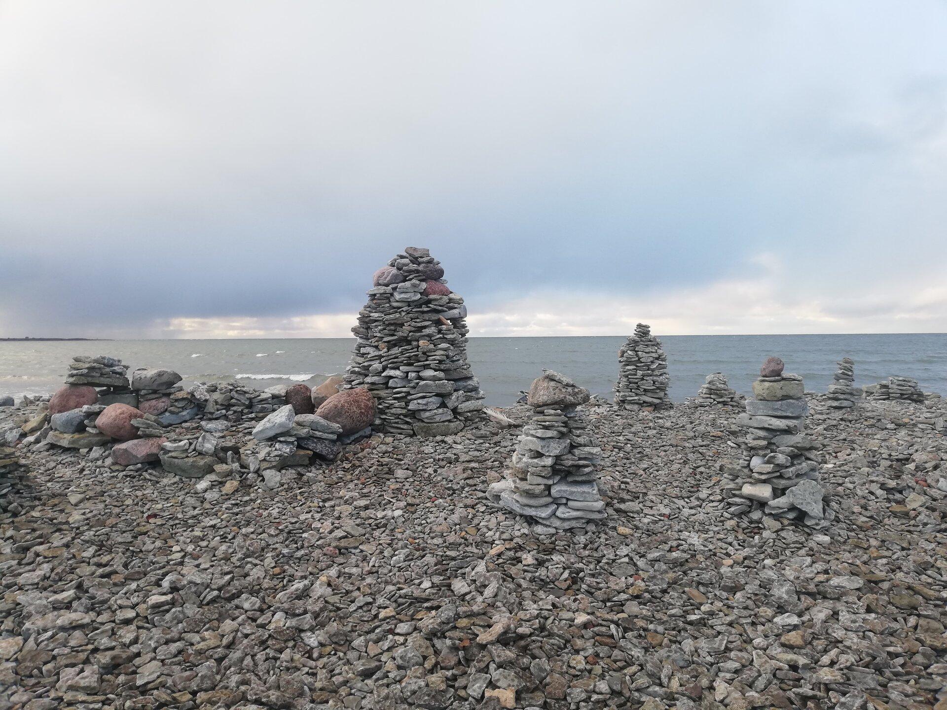 Ohessaare cliff and rock stacks