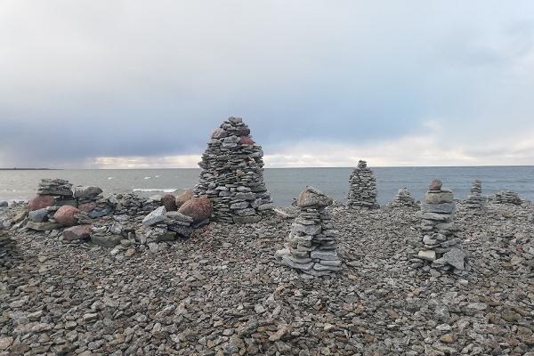 Ohessaare cliff and rock stacks
