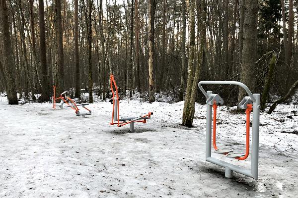 Tiksoja hiking trail and campfire site, outdoor gym