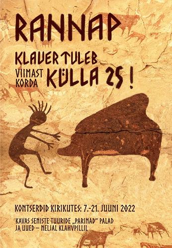 Rein Rannapi klaveriõhtu "Klaver tuleb külla 25" plakat
