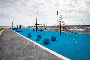 Playground at the Old City Harbour Rooftop Promenade and Cruise Ship Terminal