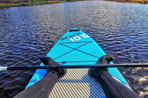SUP board on the river