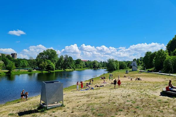 Recreation area of Joaorg and beach in Narva