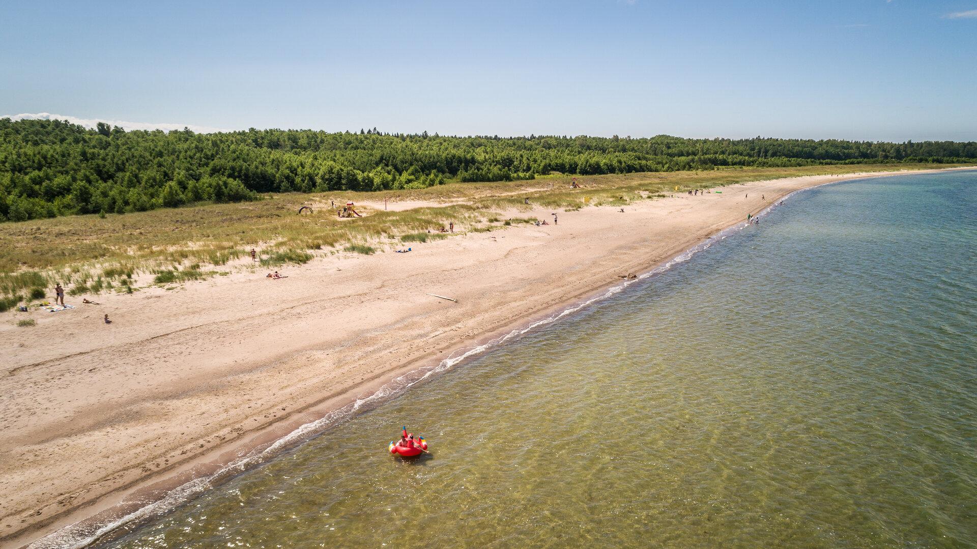 Luidja beach and camping area