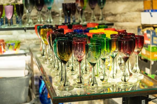Gifts made of glass at St Martin's Day Fair