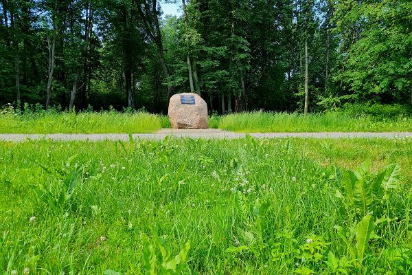 Памятный камень Марку Шагалу в Нарве