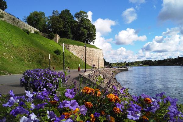 Narva Bastions from Narva river promenade