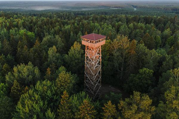 Das Landschaftsschutzgebiet des Berges Iisaku und der Besichtigungsturm