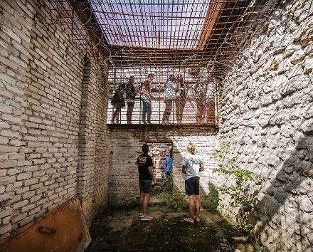 A guided tour at the secret Soviet-era Hara submarine base and the ruins of a military town