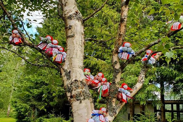 Tradicionālās krievu talismana lelles "Laimes lellīte" darbnīca saimniecībā "Vene talu"