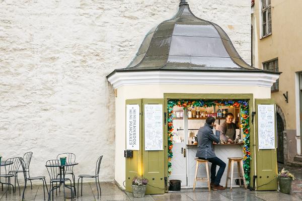 Pfannkuchentheke Kooker auf dem Rathausplatz