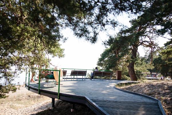 Kauksi strand vid Peipussjön