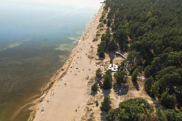 Kauksi strand vid Peipussjön