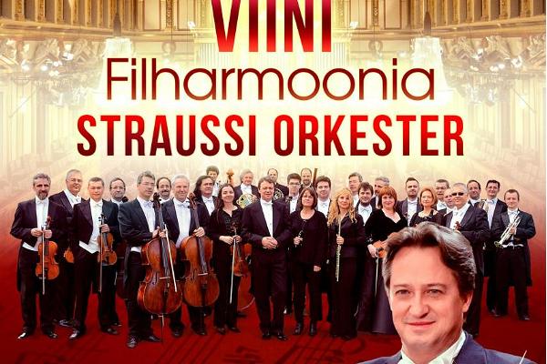 Viini Filharmoonia Straussi orkestri kontserdi plakat