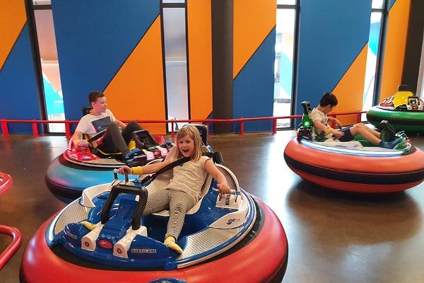 Duracell bumper car arena at Super Skypark