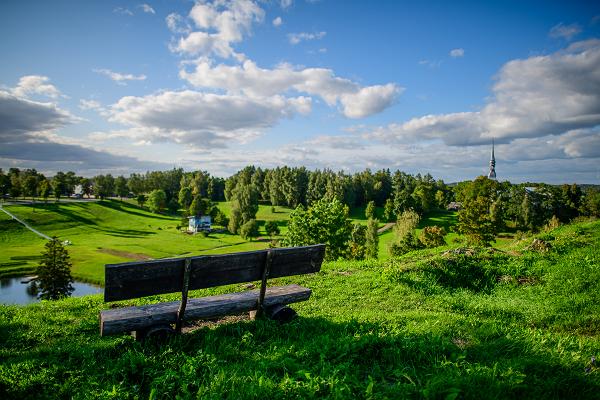 Ruinerna av Otepääs biskopsfästning från 1200-talet.