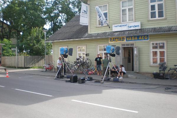 Fahrradverleih im Laden „Rattad - Vaba Aeg“ („Räder - Freizeit“)