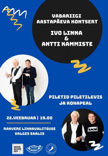Ivo Linna ja Antti Kammiste Vabariigi aastapäeva kontsert Rakveres