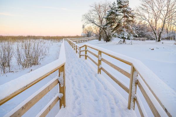 Mehikoorma fotvandringsled och strandpromenad