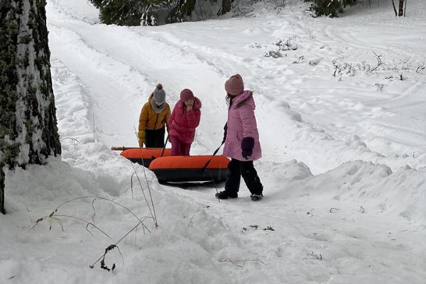 Snow Tube Track in Kalevipoeg's Home