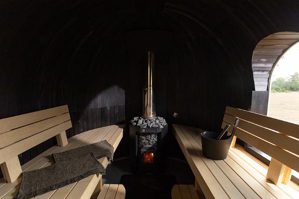 HOIA Nature Spa, igloo sauna interior view
