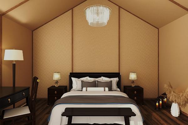 Mia Glamping, tent with a wide bed