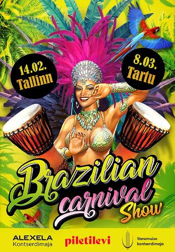 Kontsertetenduse "Brasiilia karneval"plakat