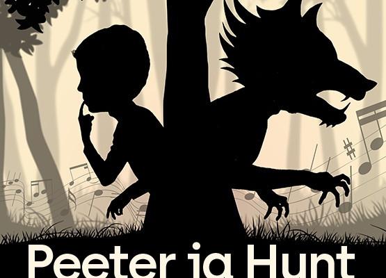 Pildil Sergei Prokofjevi muusikalise muinasjutu "Peeter ja Hunt" plakat