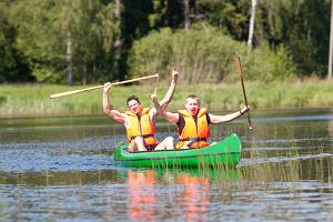 Canoe trip along the River Õhne in Mulgi County