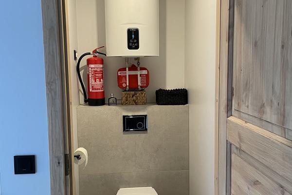 Toilette im Ferienhaus Kuusemäe