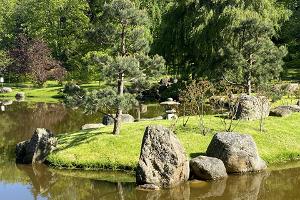 Der japanische Garten des Parks Kadriorg