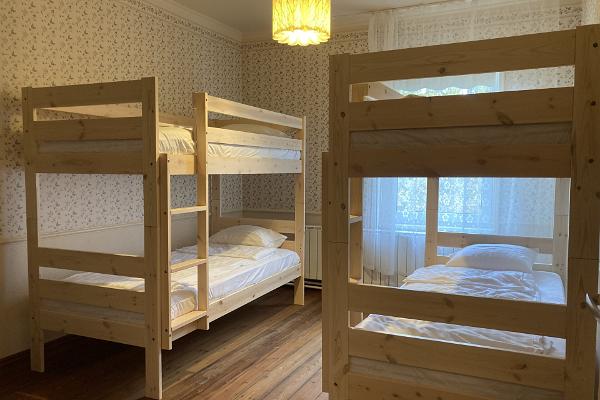 Sleeping accommodation in bunk beds