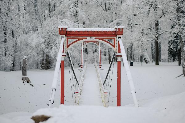 Die Hängebrücke Viljandi