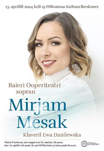 Baieri Ooperiteatri sopran Mirjam Mesak
