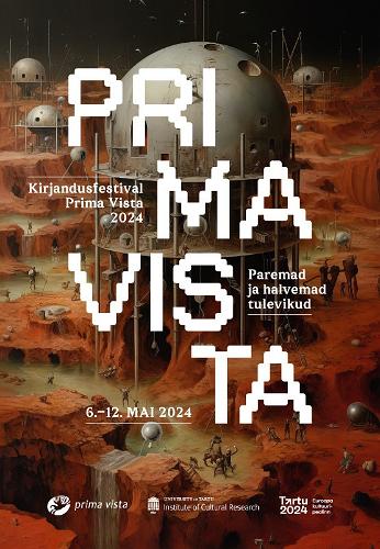 Pildil rahvusvaheline kirjandusfestivali Prima Vista plakat