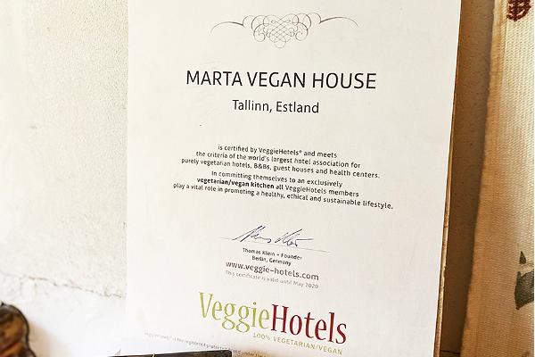 BOUTIQUE HOTEL MARTA 8 -Vegan Hotel Tallinn_certificate_Logo_Sign