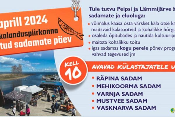 Peipsi kalanduspiirkonna avatud sadamate päev