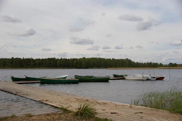Lake Väinjärv and camping area