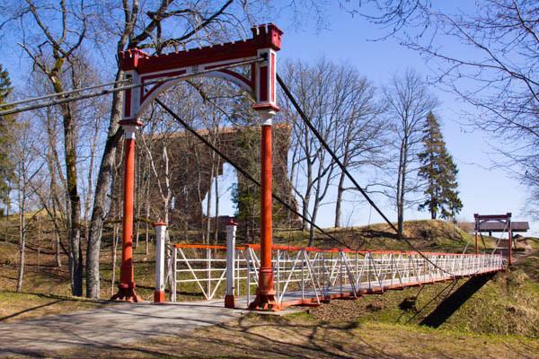 Die Hängebrücke Viljandi